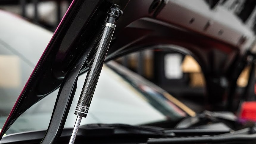 carbon fiber hood damper